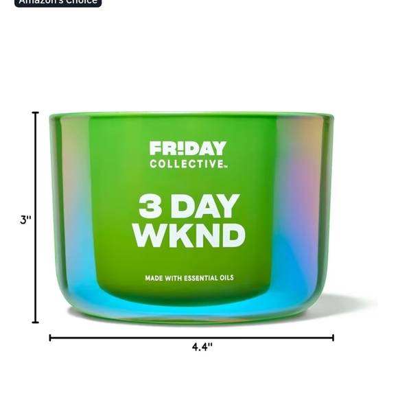 Yankee Candle Green 3 Day WKND Candle - Picture 3 of 11